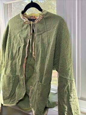 Nicole Miller Collection~ Rare Vintage Jacket Tie CollarFloral Detail XS Size 2